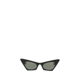 Alexander McQueen Black Plastic Cat-Eye Sunglasses