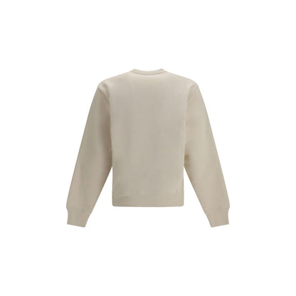 Sweat-shirt en coton beige Saint Laurent