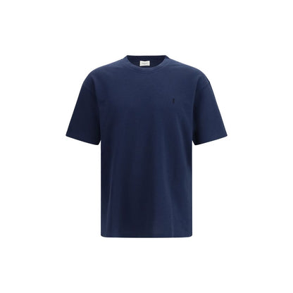 T-shirt Saint Laurent en coton bleu