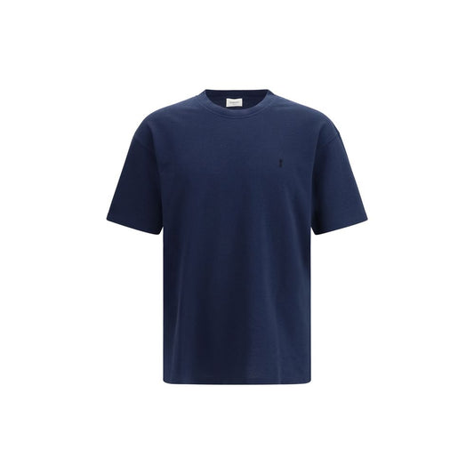 Saint Laurent Blauw Katoenen T-shirt