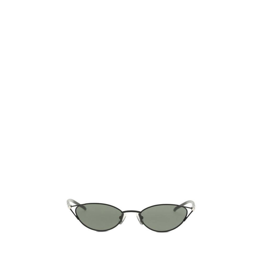 Alexander McQueen Black Metal Cat-Eye Sunglasses