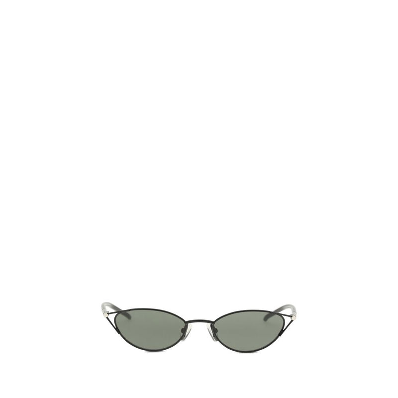Lunettes de soleil en métal noir Alexander McQueen