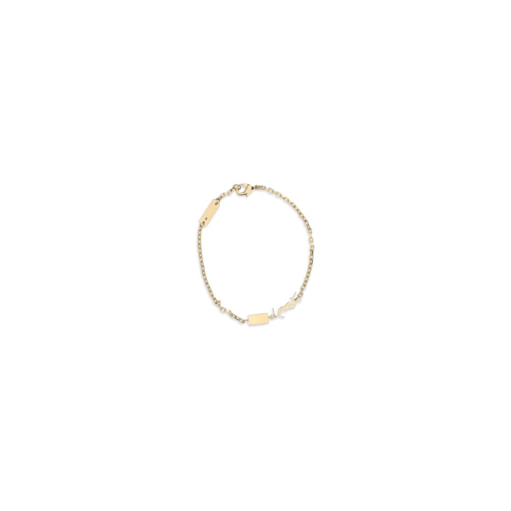 Bracelet en métal doré Saint Laurent