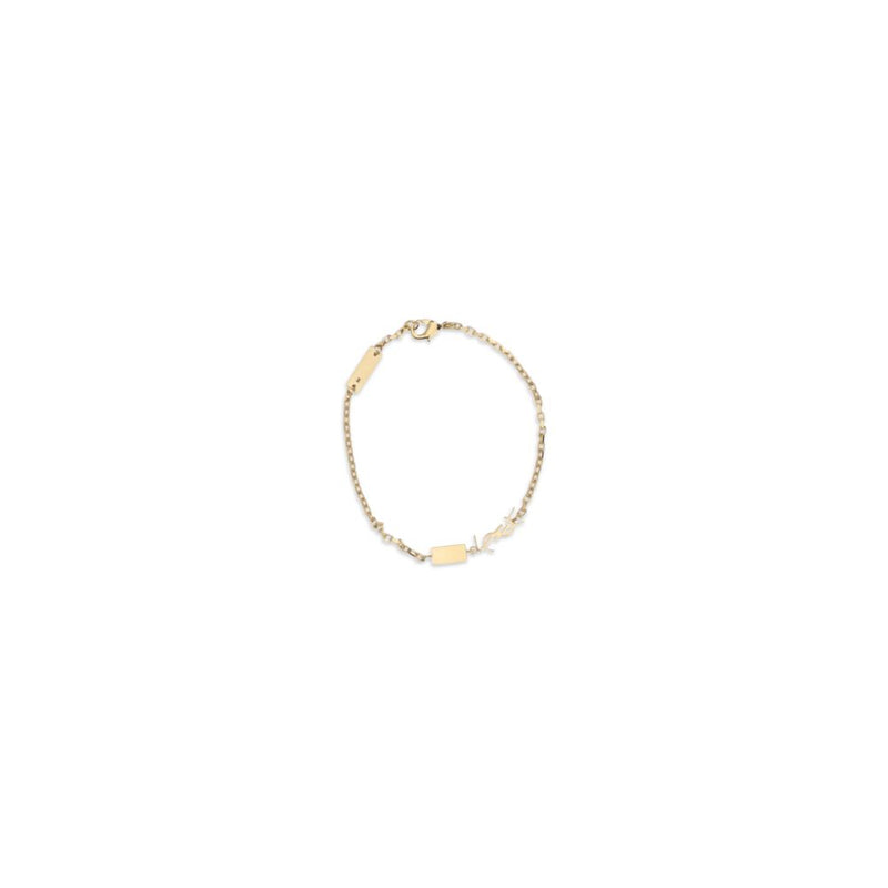 Bracelet en métal doré Saint Laurent