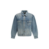 Veste en jean Saint Laurent en coton bleu