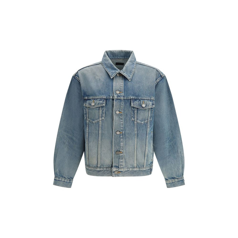 Veste en jean Saint Laurent en coton bleu