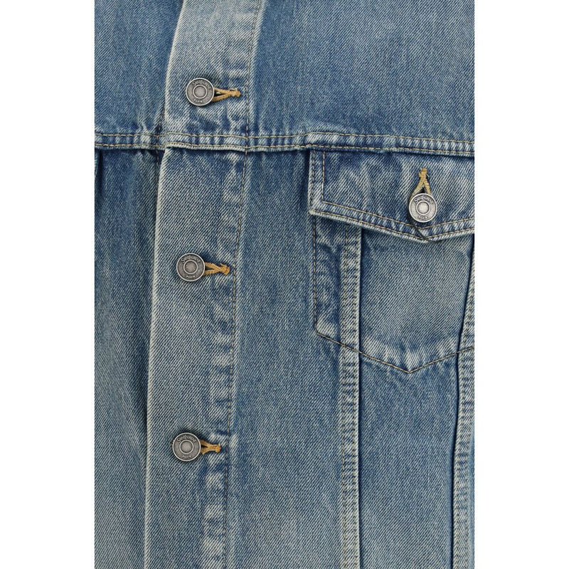 Veste en jean Saint Laurent en coton bleu