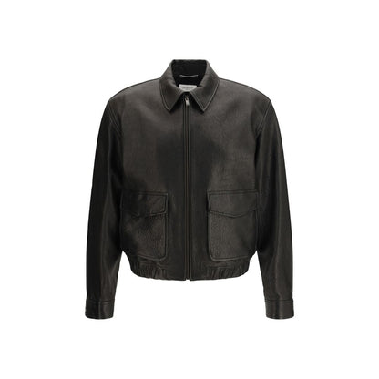 Saint Laurent Zwart Leren Jack