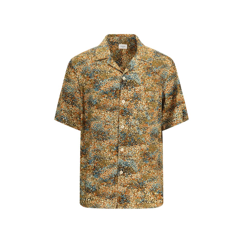 Chemise Saint Laurent en Viscose Multicolore à Motifs