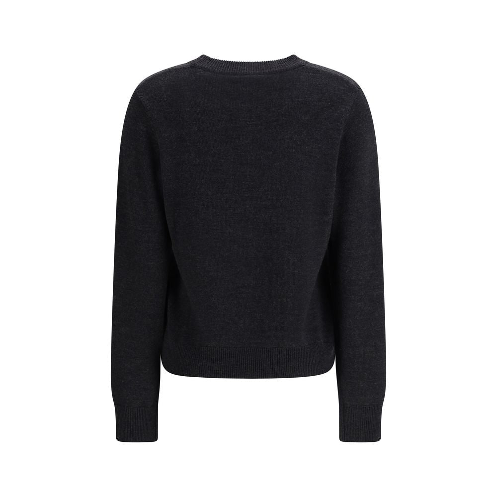 Ganni Gray Wool Oves Aries Sweatshirt for Women