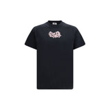 GCDS Gray Cotton T-Shirt with Graphic Print