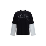 GCDS Black Cotton Oversized Sportswear T-Shirt