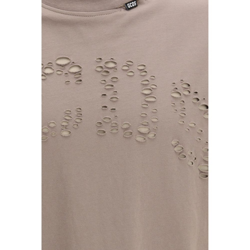 GCDS Bruin Katoenen T-Shirt
