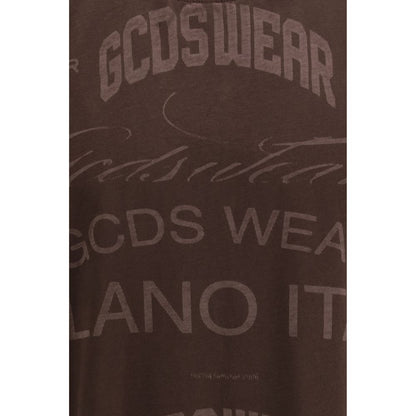 GCDS Bruin Katoenen T-shirt