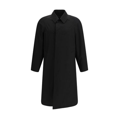 Manteau en coton noir Prada
