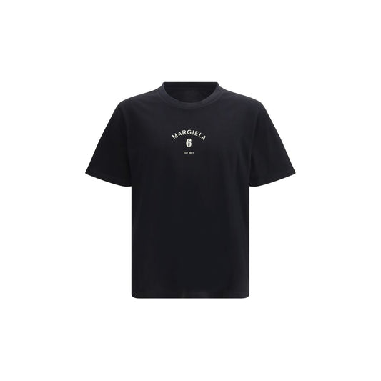MM6 Zwart Katoenen T-shirt