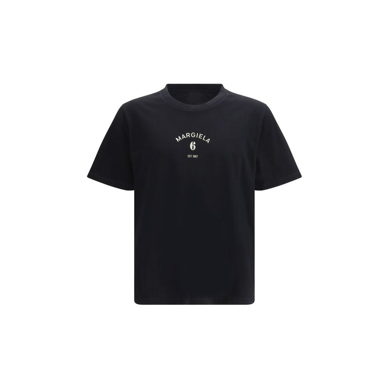 MM6 Zwart Katoenen T-shirt