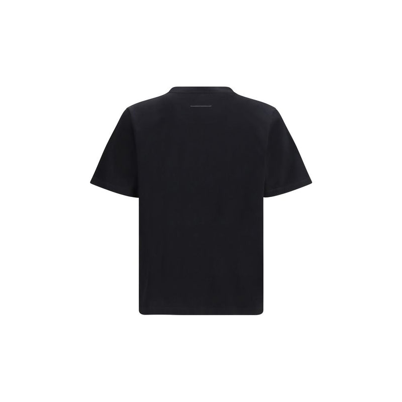 MM6 Zwart Katoenen T-shirt