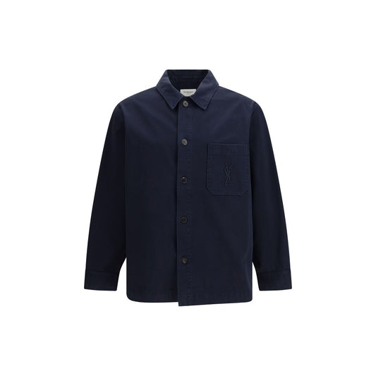 Saint Laurent Blauwe Katoenen Denim Jas