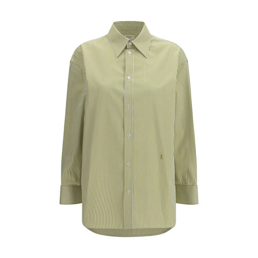 Saint Laurent Bicolor Cotton Pattern Shirt - Oversized Elegance