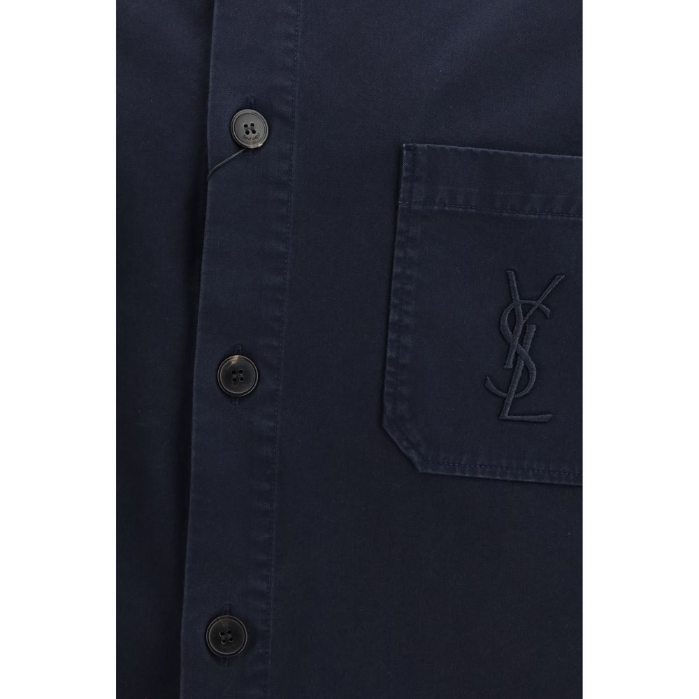 Veste en jean Saint Laurent en coton bleu