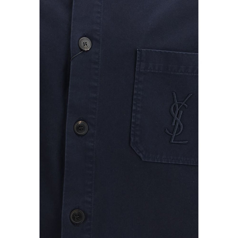 Veste en jean Saint Laurent en coton bleu