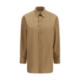 Saint Laurent Cassandre Beige Cotton Dress Shirt for Women
