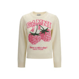 Ganni Beige Wool Oves Aries Sweatshirt