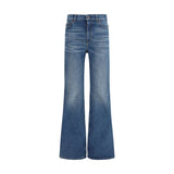 Chloé Blue Cotton Flared Jeans for Women