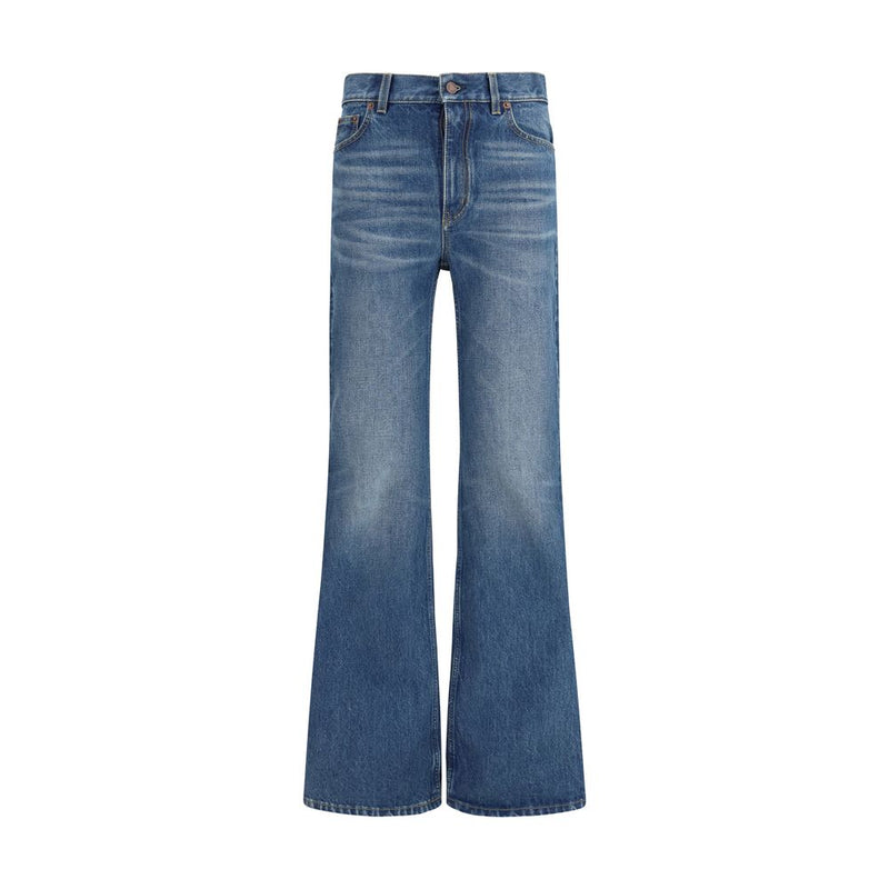 Chloé Blue Cotton Flared Jeans for Women