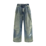 Jeans coupe décontractée en coton bleu, modèle PDF Channel