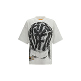 T-shirt en coton blanc à col rond