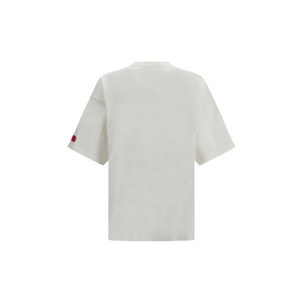 T-shirt en coton blanc à col rond