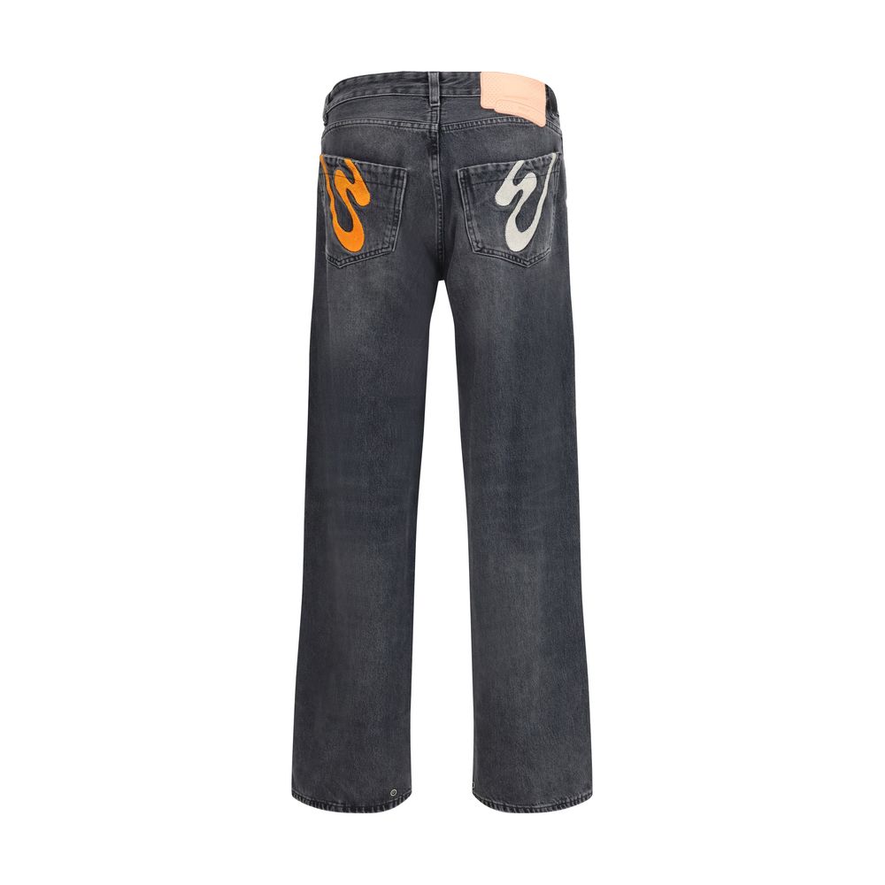 Jeans en denim coton gris PDF