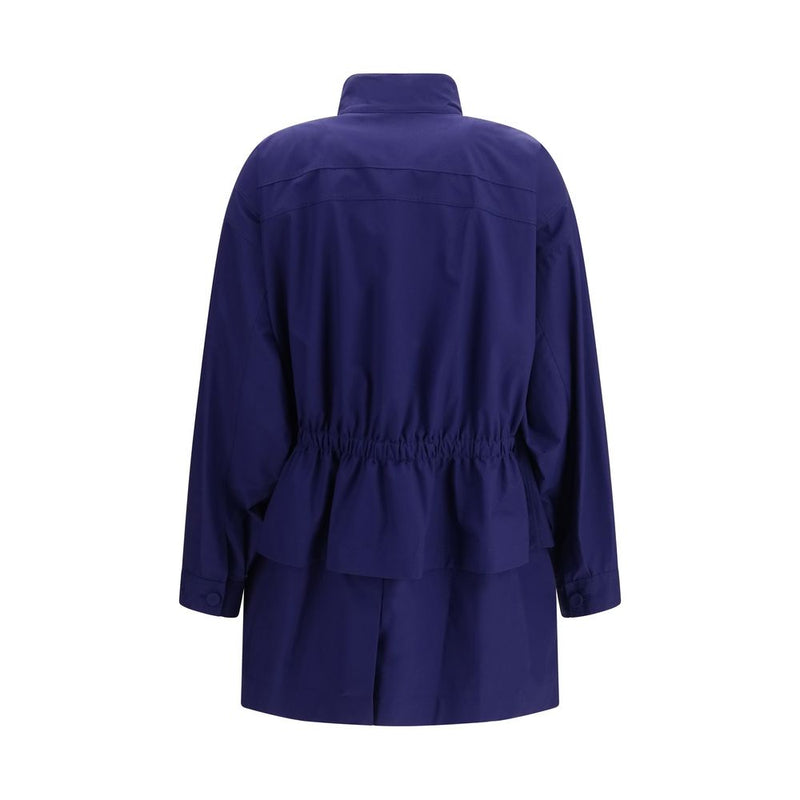 Fendi Blue Cotton Parka - Contemporary Midi Blouson