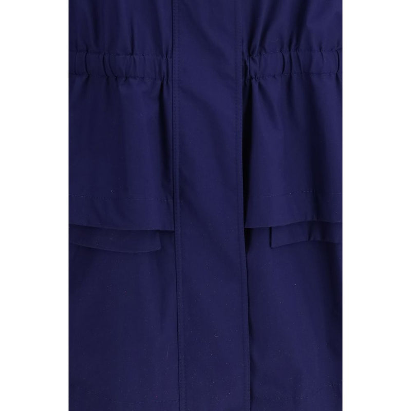 Fendi Blue Cotton Parka - Contemporary Midi Blouson