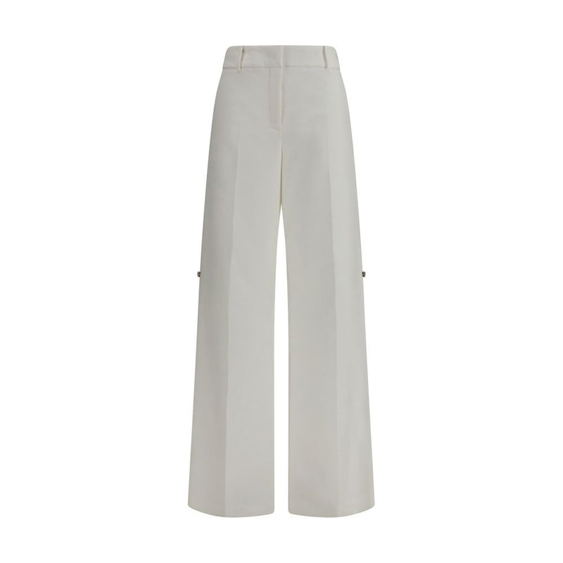 Fendi White Cotton Pants - Contemporary Style for Women