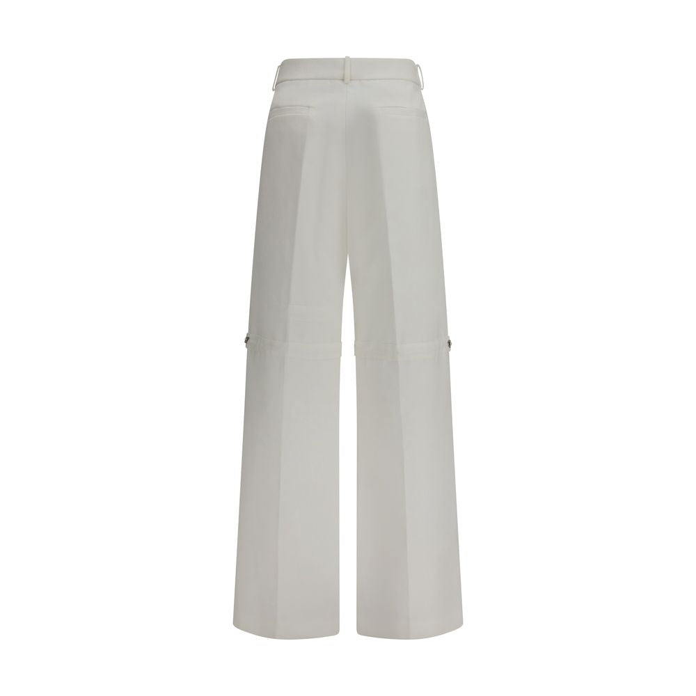 Fendi White Cotton Pants - Contemporary Style for Women