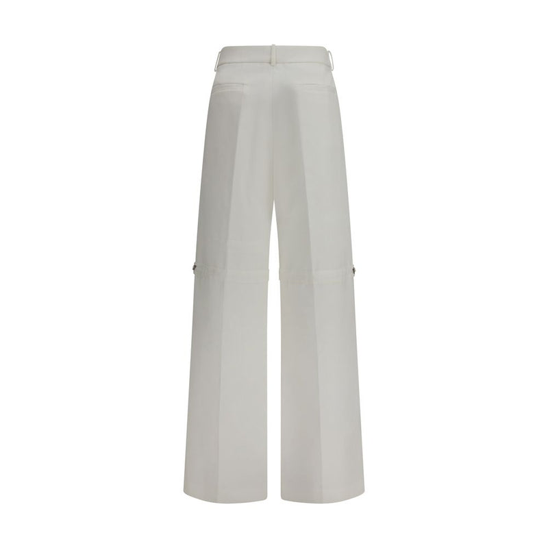 Fendi White Cotton Pants - Contemporary Style for Women