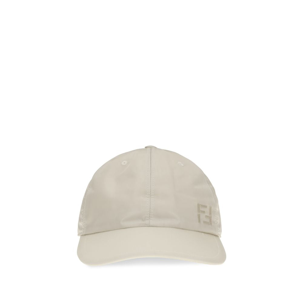 Casquette en nylon beige Fendi