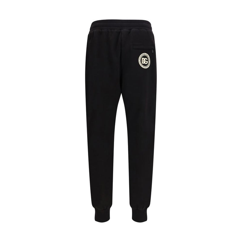 Dolce & Gabbana Zwarte Katoenen Casual Broek