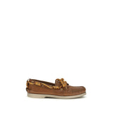 Golden Goose Brown Calf Leather Bos Taurus Slip-On Loafers