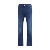 Jacob Cohen Bard Blue Cotton Slim Fit Jeans