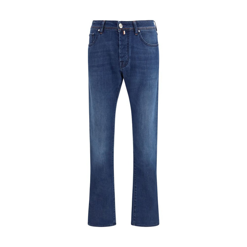 Jacob Cohen blauwe katoenen slim fit jeans