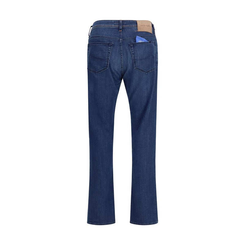 Jacob Cohen blauwe katoenen slim fit jeans