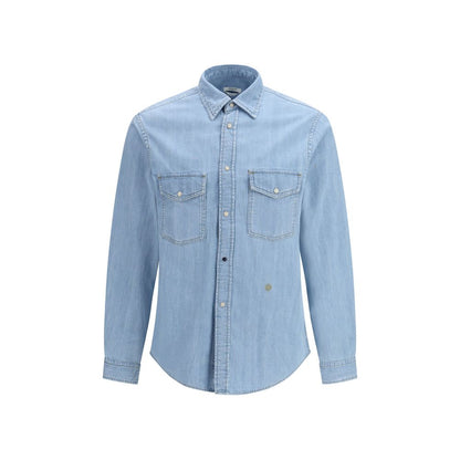Jacob Cohen Blauw Denim overhemd