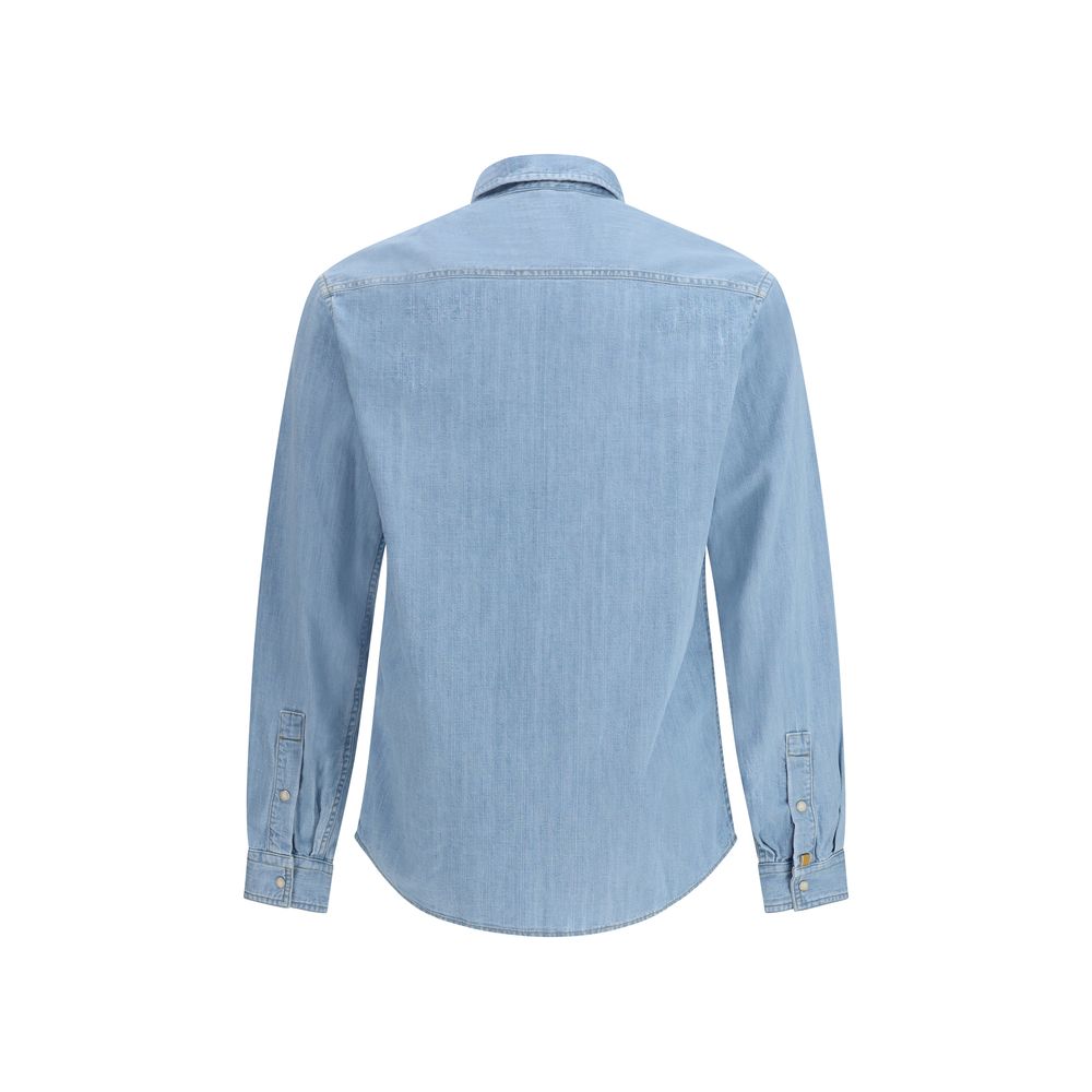 Jacob Cohen Blue Denim Shirt - Contemporary Elegance