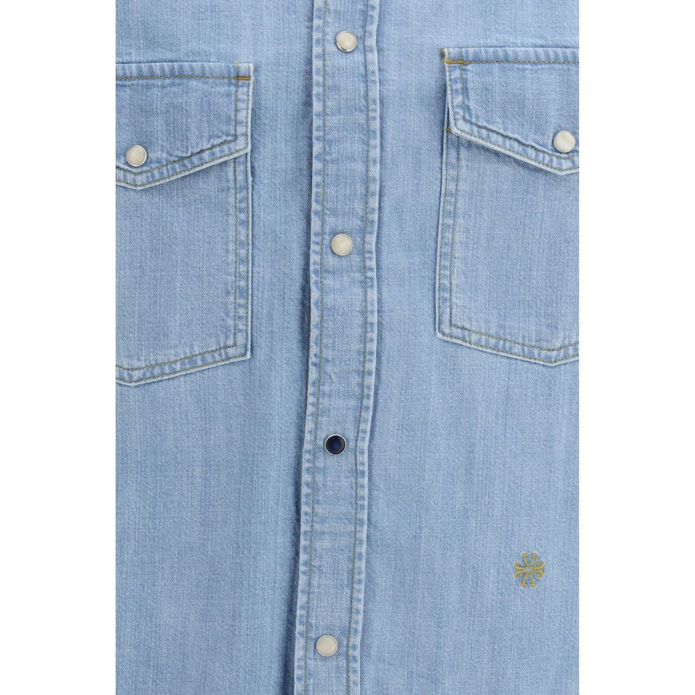 Jacob Cohen Blue Denim Shirt - Contemporary Elegance