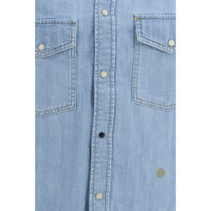 Jacob Cohen Blauw Denim overhemd