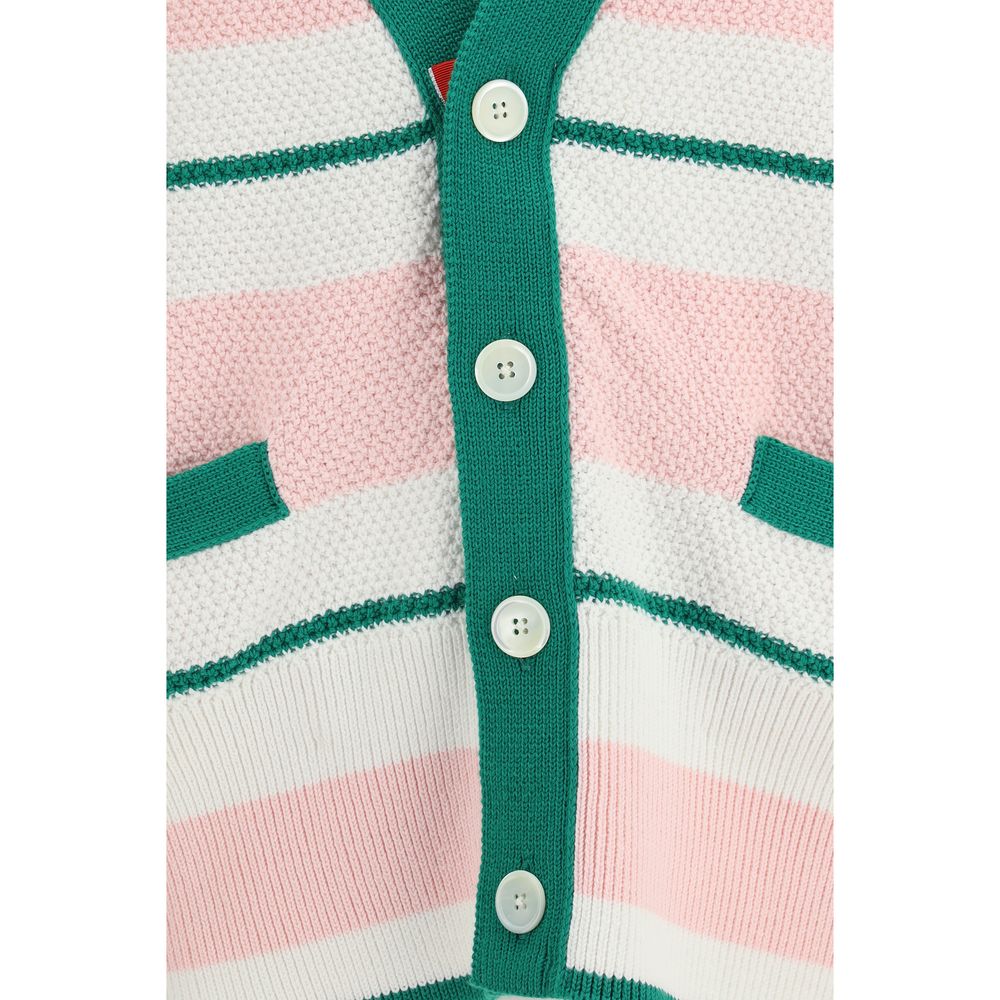 Thom Browne Multicolor Cotton Cardigan - Oversized V Neck